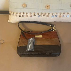 - Brahmin Anytime Mini NWT Shoulder or Wristlet Hangbag